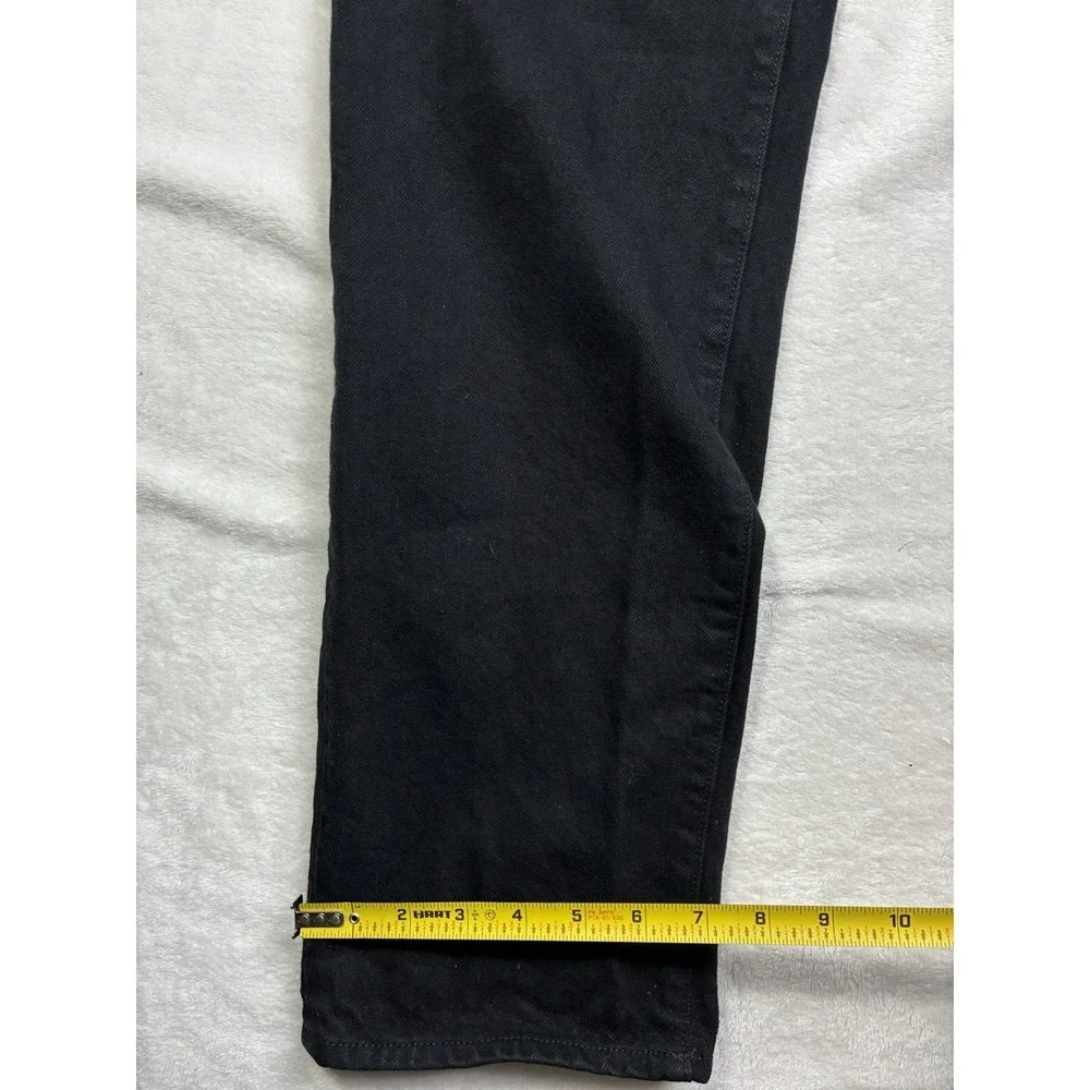 Nili Lotan || Archer Jeans High Waist Straight Taper in Black Size 26